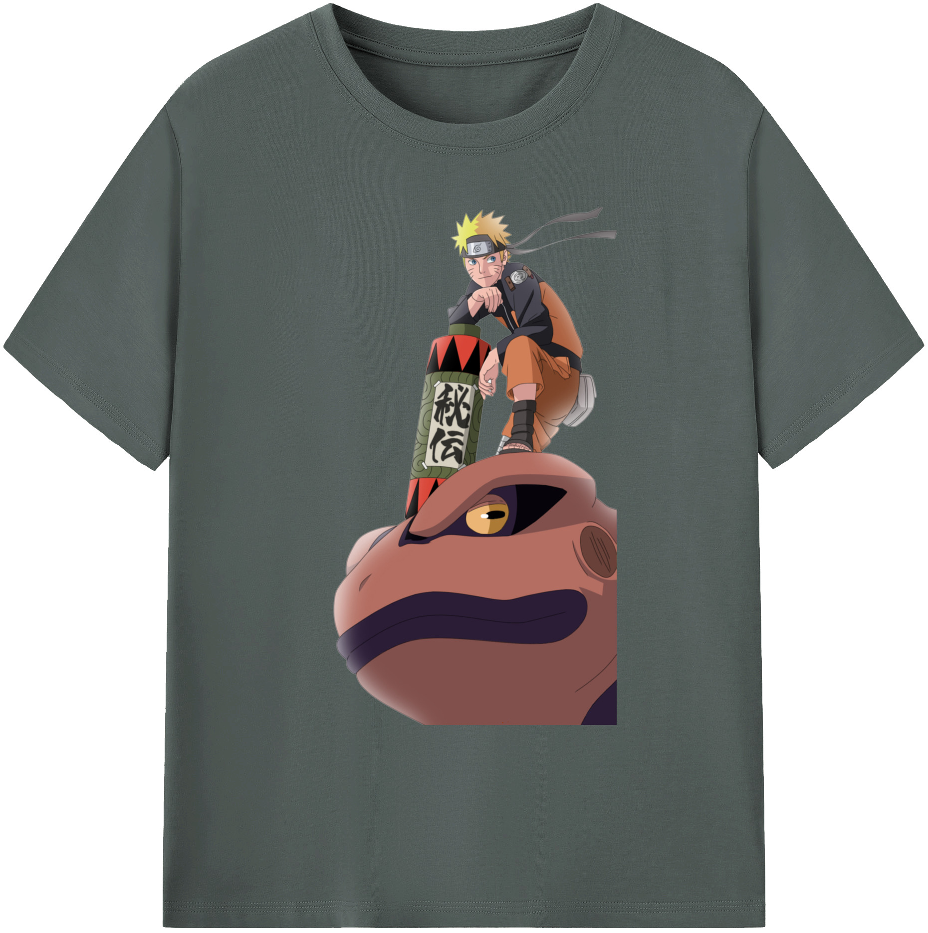 （画像用） NARUTO -ナルト- うずまき ナルト Uzumaki Naruto 綿100％ メンズ半袖Tシャツ｜肌触りやわらか＆通気性